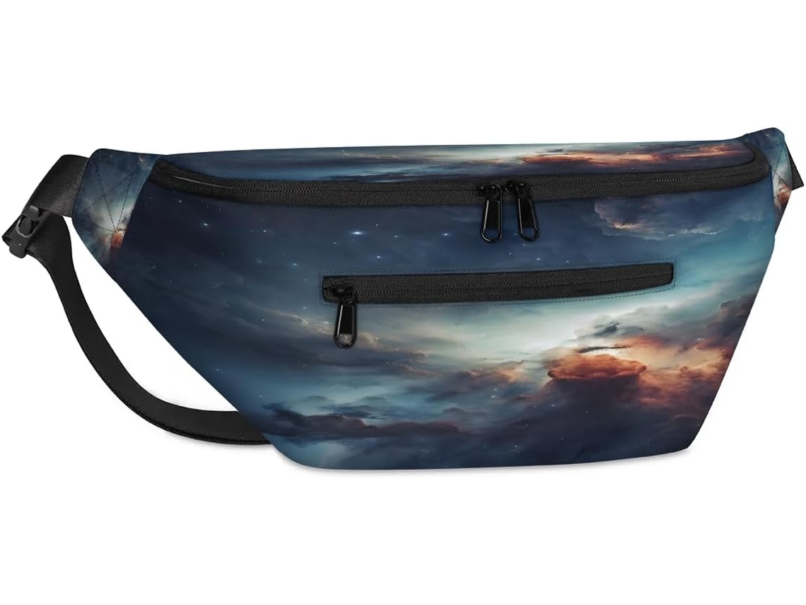 Bolso Hombro Unisex Tropicallife Gran Capacidad Estampado Nebulosa Espacial Para Viajes Deportes Gimnasio C