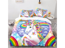 Juego Ropa Cama Niños Niñas Adolescentes Funda Nórdica Almohada Estampado Juego Color Diseño 240x260 Cm