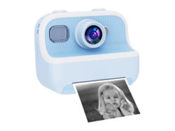 Cámara Infantil Hd De 48 Mp Con Función De Impresión Térmica, Doble Cámara Frontal Y Trasera (azul). Czhhmart