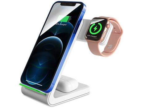 Estación de Carga Sem Rápida Portátil para iPhone Xs Max/12/XR/11 Pro Max/11 YIZHOOD Blanco