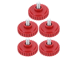 Juego De 5 Patas Para Básculas Electrónicas M10 En Plástico Rojo, Almohadillas Antideslizantes