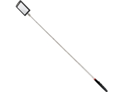 Espejo Telescópico Led Ultrafino Con Batería Incluida, Extensible Hasta 88 Cm, Lente Transparente Y Mango Antideslizante.