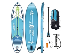 Tabla de surf de remo inflable Sun Cruise 10'2 - 310x84x15cm (10''2'x33''x6'') Skiffo - Dropstitch Double Layer Fused Full Pack