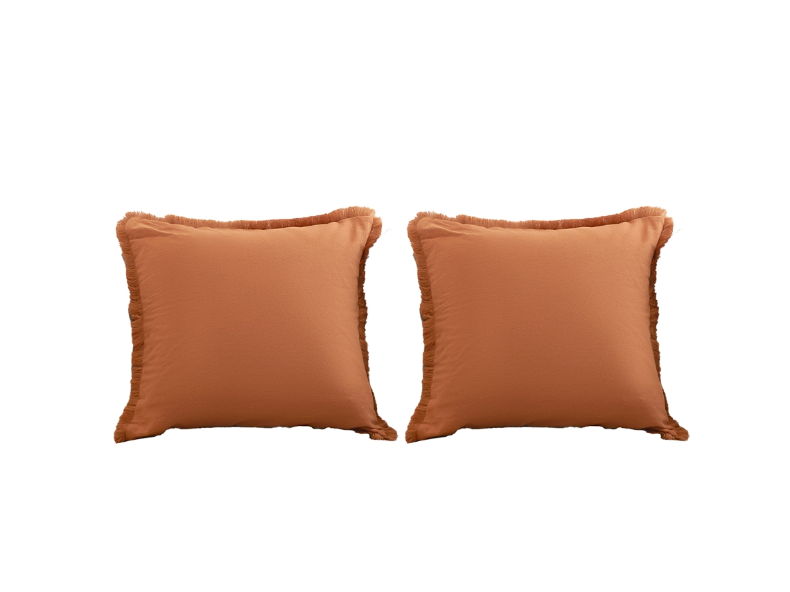 Funda De Almohada De Gamuza Con Borlas, 45,7 X 45,7 Cm