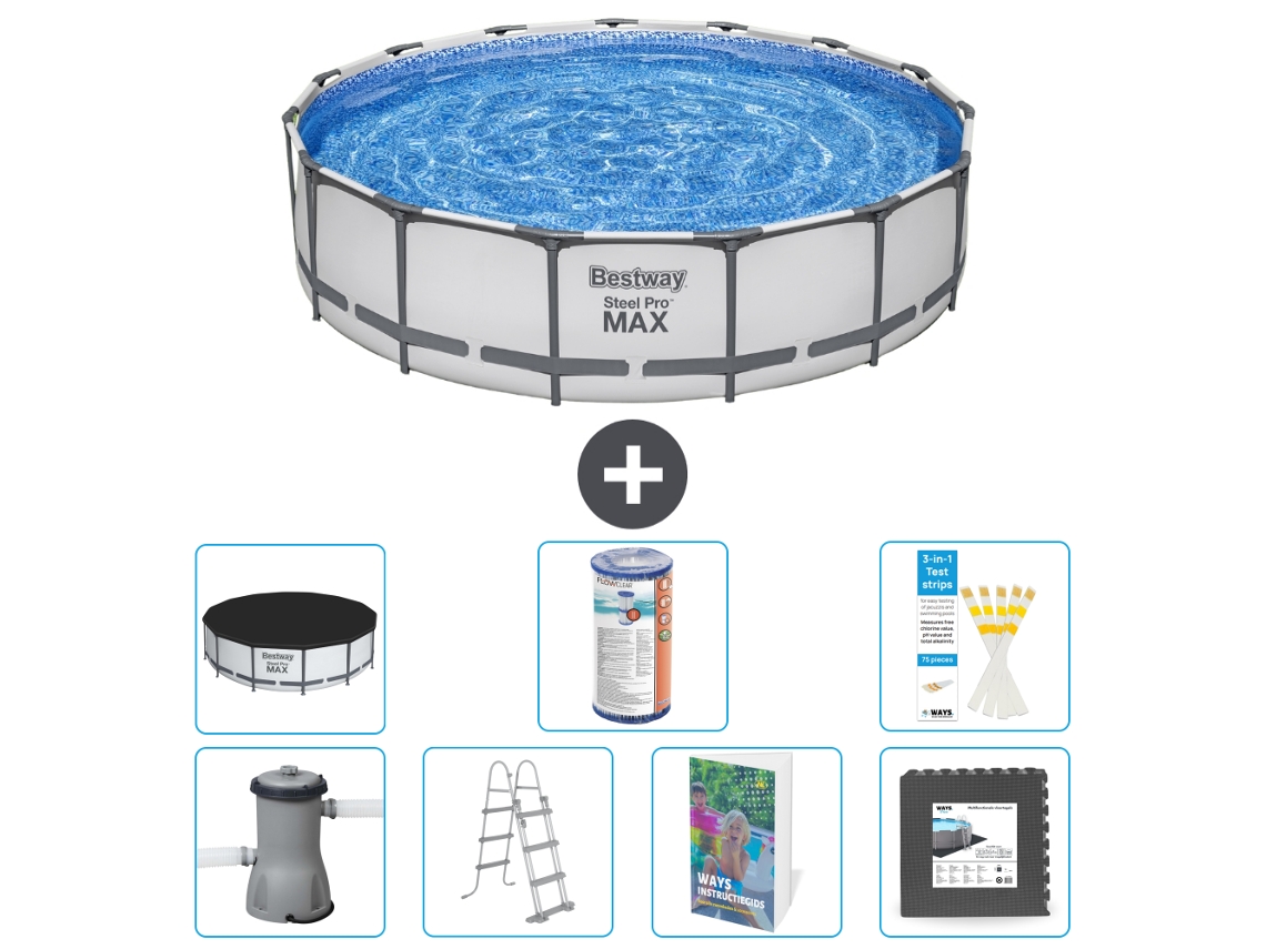 Bestway Piscina Bestway Steel Pro Max Redonda - 457x122 Cm - 8-peças S563