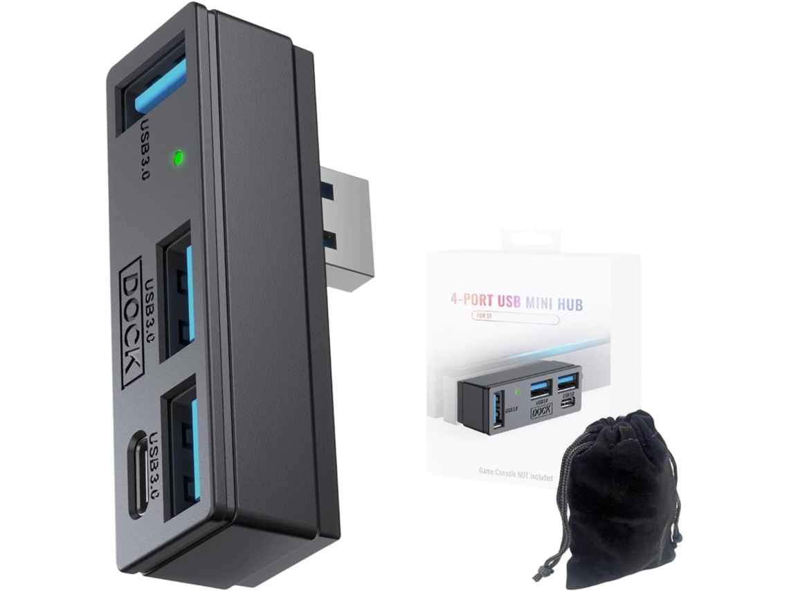 Extensor de concentrador USB 3.0 con puertos C y 3a para PC y ordenadores. SFUSHOS