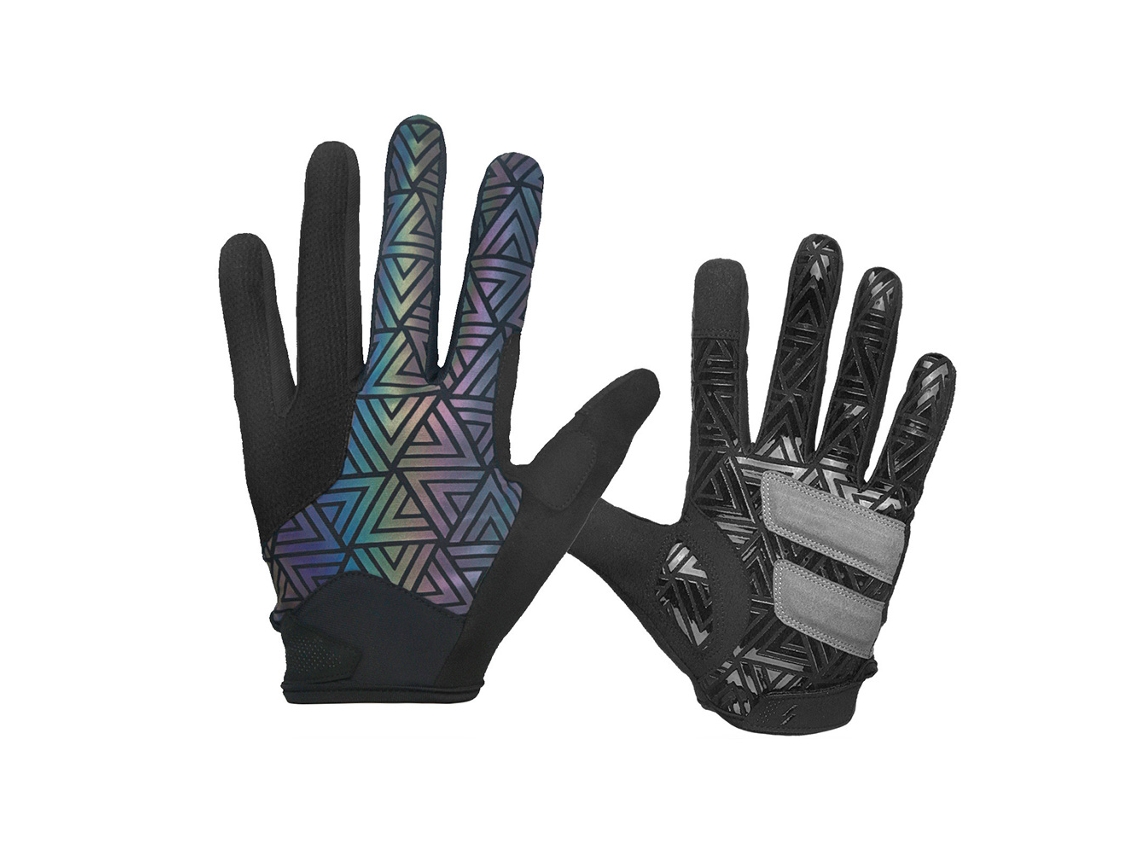 Guantes Reflectantes De Ciclismo Con Dedos Completos, Compatibles Con Pantallas Táctiles, Antigoteo Y Con Absorción De Impactos Para Ciclismo De Montaña Para Adultos.