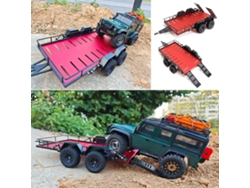 Remolque de simulación de cuatro ruedas para Land Rover Tornado TRX4M 1/18 RC, modelos de vehículos, piezas de repuesto y accesorios.