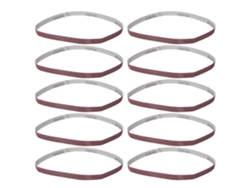 10 bandas abrasivas redondas de lijado de 457x13 mm, óxido de aluminio Gxk51-b(180) para lijadora.