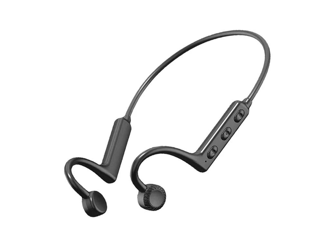 Auriculares De Conducción Ósea Bluetooth 5.1 Con Micrófono Y Diseño De Cordón.
