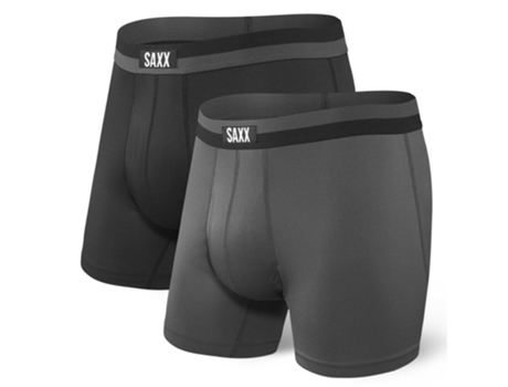 Ropa interior para Hombre SAXX UNDERWEAR Sport Mesh Fly 2 Unidades Multicolor para Fitness (S)