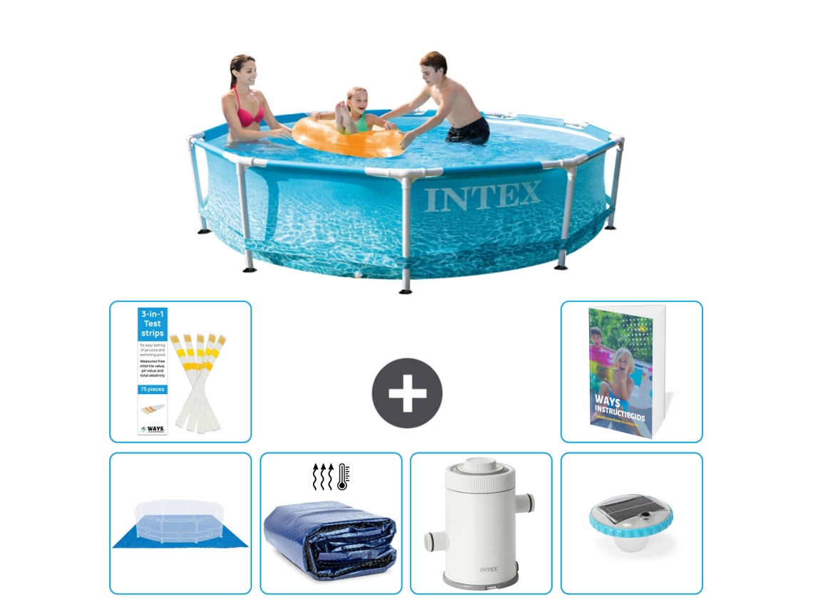 Intex Piscina Com Estrutura Redonda - 305x76 Cm - 7-peças S98