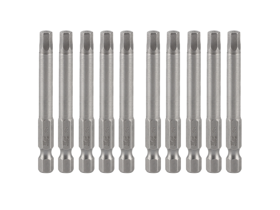 10 Puntas Hexagonales Magnéticas De Acero S2 Para Destornillador Eléctrico De 65 Mm S1/4