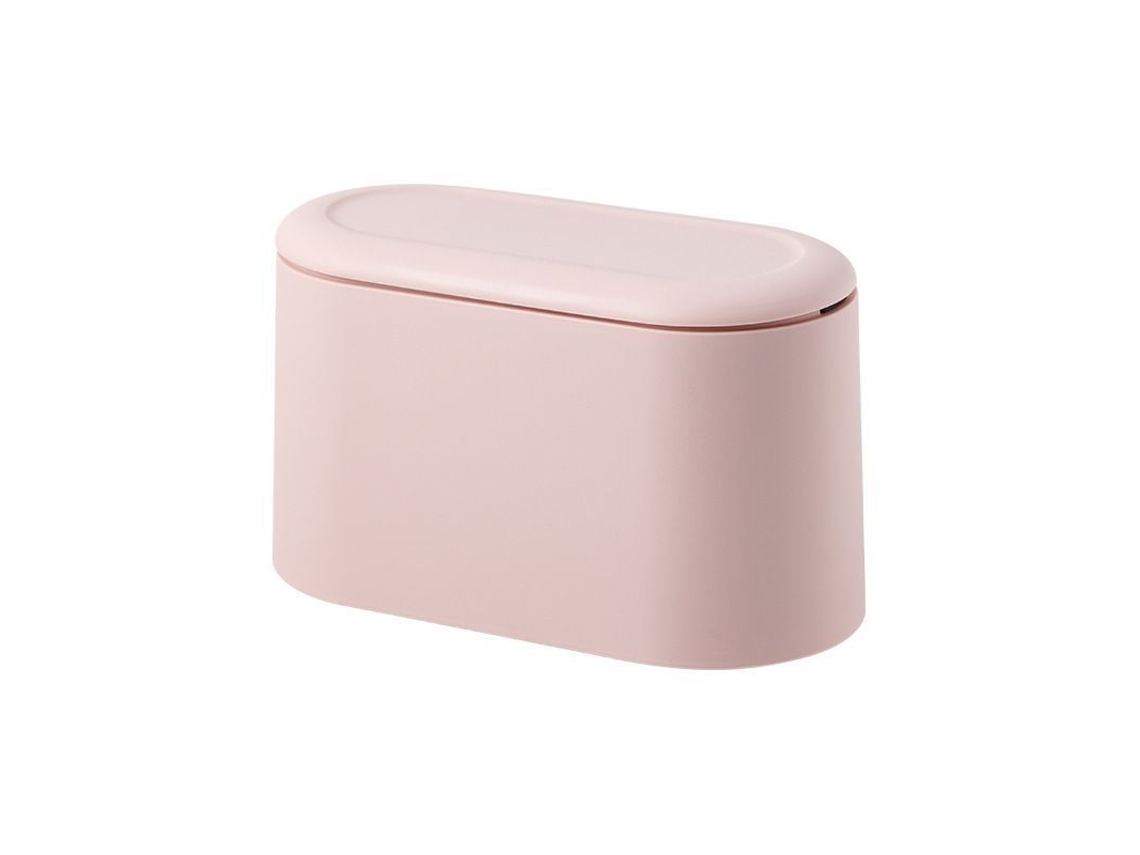 2026-linjou Papelera Pequeña Desmontable, Cubo De Basura Plástico Mini, Papelera De Mesa Pop Up (rosa)