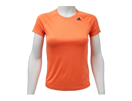 Camiseta ADIDAS PERFORMANCE Mujer (Fibra de Poliéster - Naranja - XS)