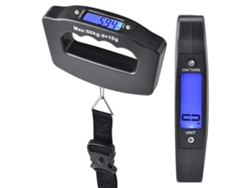 Báscula digital para equipaje, báscula electrónica portátil para un pesaje preciso, diseño ergonómico que garantiza un agarre cómodo, pantalla iluminada para