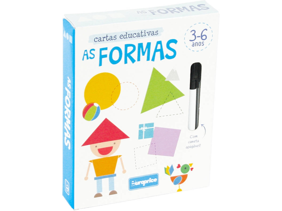 Cartas EUROPRICE Cartas Educativas - Las Formas (Edad Mínima: 3 anos - 30 Piezas)
