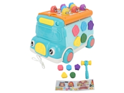 Autobús De Juguete Multifuncional Educativo Con Luces Y Música Para El Desarrollo Sensorial De Los Niños.