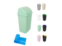 Papelera con tapa basculante 30/50 litros ideal para hogar y oficina verde 30 L bolsas de jardín202