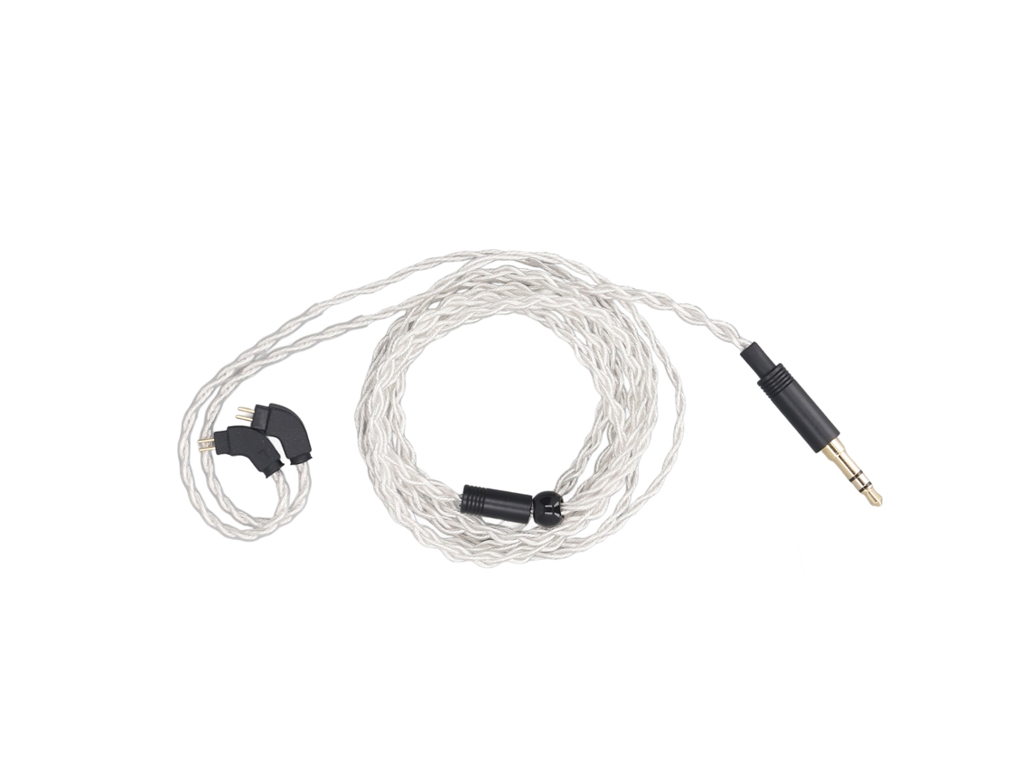 Cable De Auriculares De Cobre Plateado, De 3,5 Mm A 2 Pines De 0,78 Mm, Para Qdc Kz Zsn Zs10 Pro