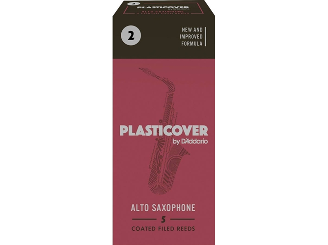 Plectro para Saxofón D'ADDARIO Plasticover Alto Saxophone 2.0 (5 unidades)