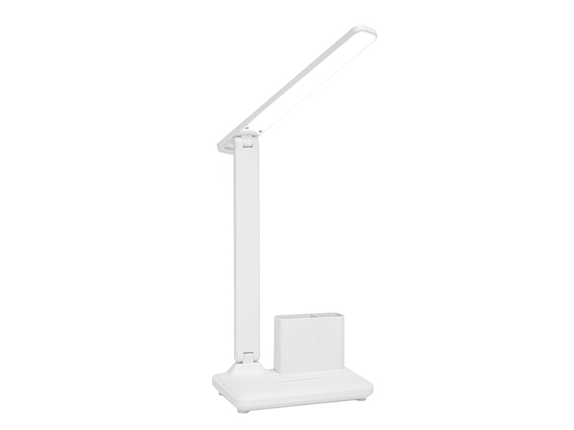 2026-lámpara De Escritorio Led Táctil Regulable 3 Temperaturas Plegable Con Portaplumas Y Soporte Para Teléfono Para Estudio Lectura