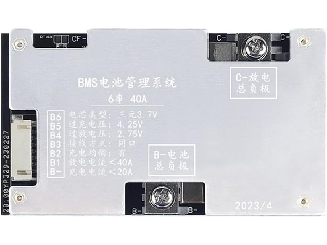 Placa De Protección Para Batería De Litio Ternaria 6s 40a, Carga Y Descarga De 24v Con Balanceador De Voltaje Bms