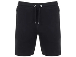 Pantalón Corto Con Cinturilla Elástica Y Cordón Con Ojales Metálicos Vetonek Hombre / L / Negro