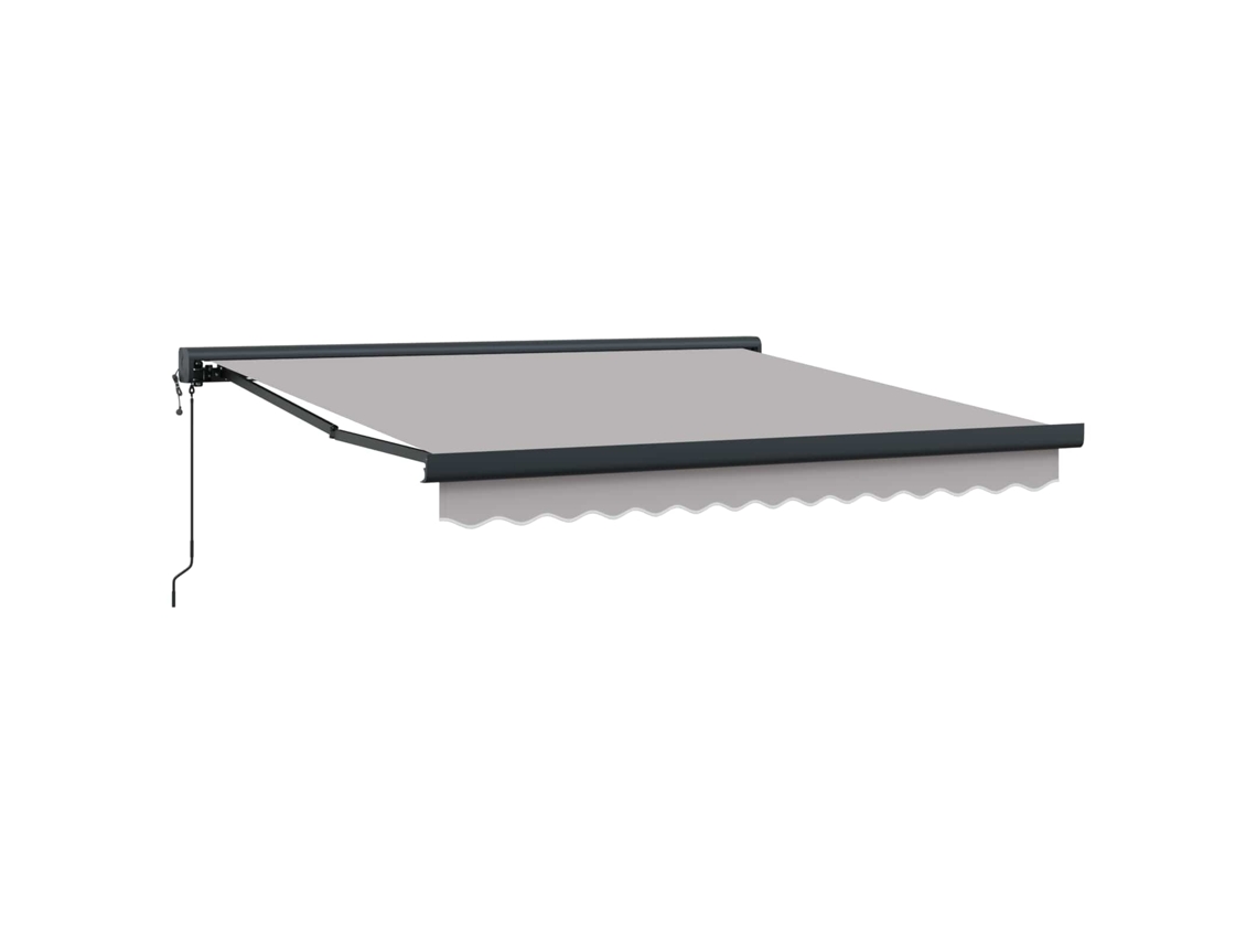 Maison Exclusive - Toldo Retráctil Gris Claro 350 X 250 X 165 Cm Tela Y Metal