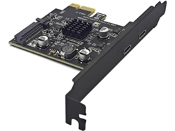 Tarjeta Pcie Tipo C Con 2 Puertos Pci Express 3.0 X1 Y Expansión Usb Dual.