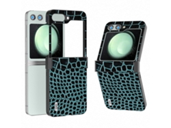 Funda Para Samsung Galaxy Z Flip5 5g, Protección De Bisagra, Cubierta De Pc De Cuero Genuino De Vaca