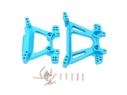 Juego De Torretas De Amortiguación Delanteras Y Traseras De Aluminio Ligero Para Camiones Rc Bl 2s Slash 4x4 1/10, Azul Cielo.