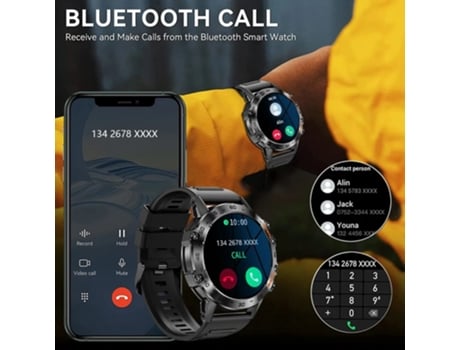 Reloj inteligente de acero con llamada Bluetooth de 1,39 para hombre, relojes deportivos para Fitness IP68, reloj inteligente resistente al agua pa...
