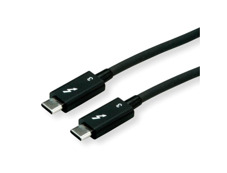 Cable ROLINE (Thunderbolt - 2m - Negro)