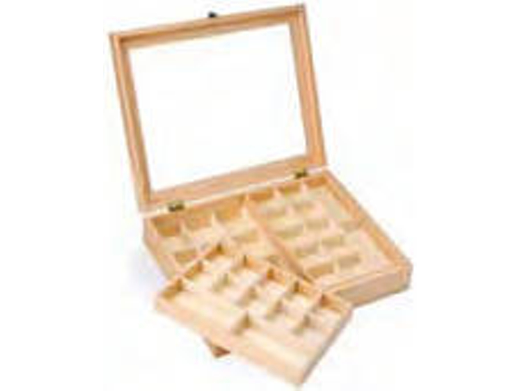 Caja de Joyas GLOREX 62003341 (Marrón - 40x28x7.5cm - Madera)