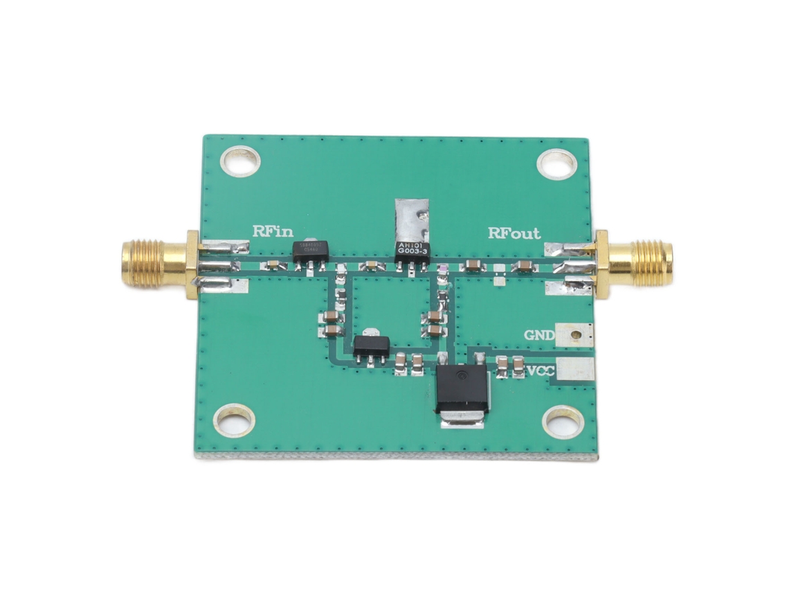 Módulo Amplificador Rf De Banda Ancha 20-1500mhz Bajo Ruido Alto Ganancia Constante