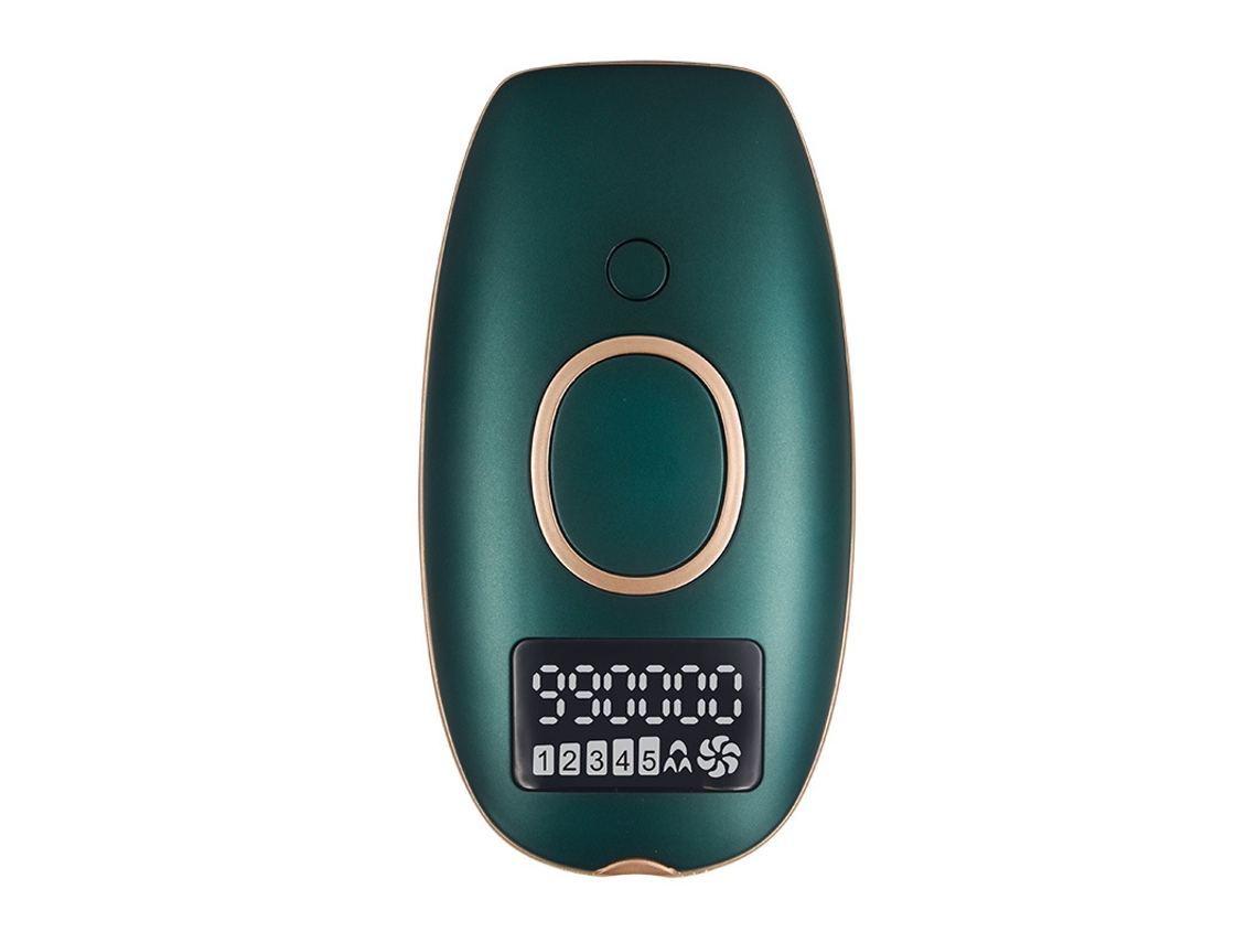 Cabezal Láser Ipl, 990.000 Pulsos - Verde Oscuro, Ajuste De Potencia De 5 Niveles, Para Rostro Y Cuerpo, Pantalla Digital.