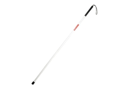 Bastón plegable para personas ciegas, bastón portátil de 123 cm/48,4 pulgadas, muleta de soporte extraíble de aleación de aluminio (se pliega en 4 posiciones seleccionables).