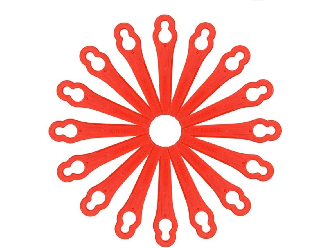 50 cuchillas de repuesto para cortacésped de plástico de 83 mm para Frt18a Frt20a1 Lidl Ian 282232
