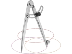 Compás Profesional De 20 Cm Para Estudiantes De Secundaria Y Trabajos De Carpintería, Metalurgia Y Cuero.