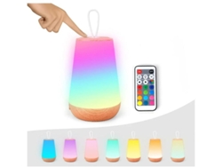 Luz Nocturna Lámparas De Cabecera Recargables Usb Luz Regulable Con Control Remoto Y Cambio De Color Rgb Luz Portátil Blanca Yizhood