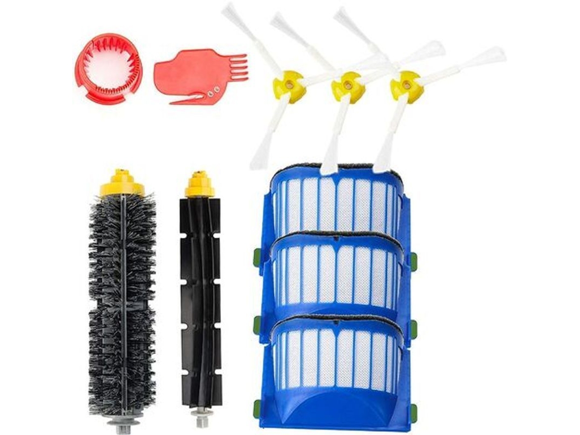 Kit De Accesorios Compatible Con Roomba Serie 600 (650, 660, 680) - 10 Piezas