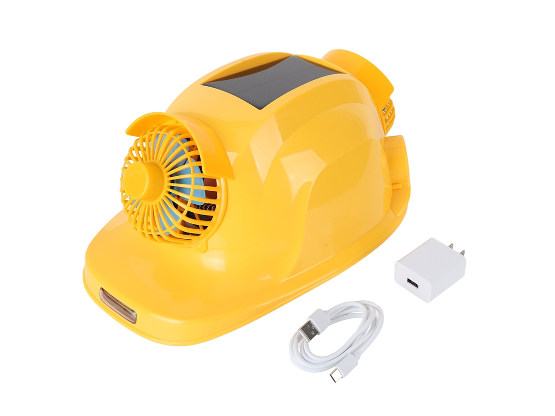 Casco solar con ventilador y batería recargable Worten