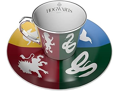Conjunto Set Harry Potter Caneca Espelho e Prato Casas Hogwarts 300 Ml