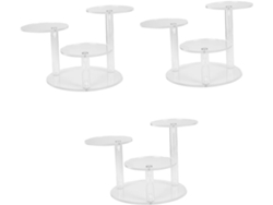 Juego De 3 Soportes Para Muñecas, Organizador De Manualidades, Diseño De Soporte De Exhibición De Acrílico