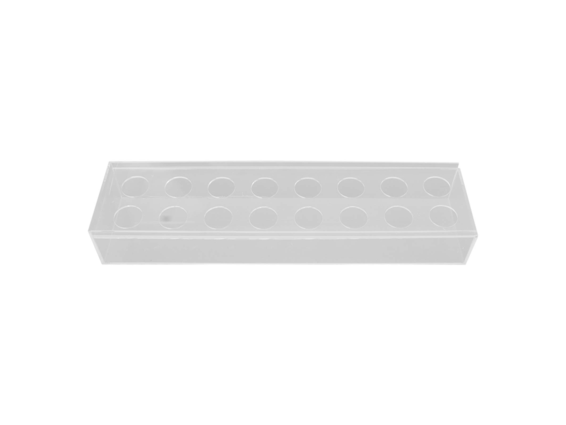 Jarrón rectangular de acrílico transparente Baok-Long con múltiples orificios para decoración del hogar y bodas, 40 cm