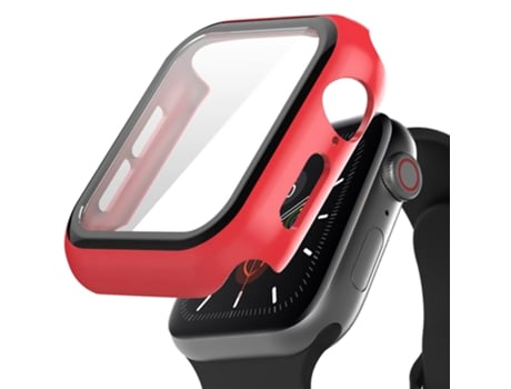 Carcasa de Reloj SLOWMOOSE A Prueba de Arañazos para iWatch (Rojo - Serie 42 Mm 1 2 3)