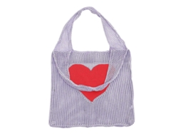 Bolsa de compras de malla violeta, plegable y lavable, de gran capacidad. GOKOCO (32 x 38 cm)