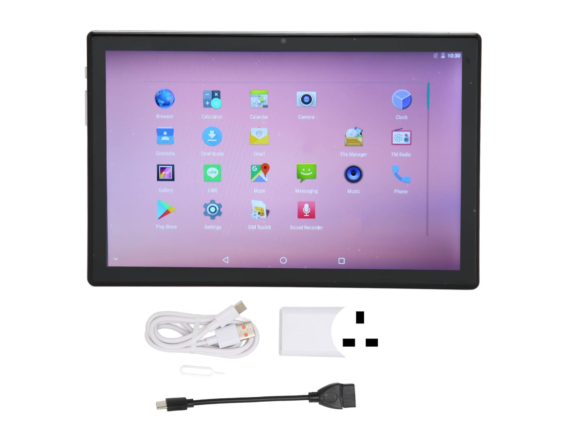 Tablet PC HD de 10 pulgadas, Android 11, Wi-Fi 5G, 256 g, color gris dorado claro