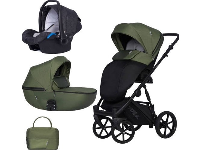 Carrito de Bebé Individual RIKO Nesa + Kite Isofix Ready Jungle